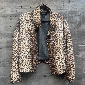 Forever 21 plus size leopard jacket